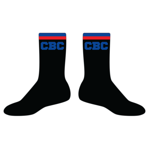 CBC Basketball Crew Socks - BLACK