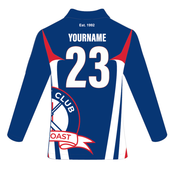 West Coast Cricket Club - Blue Playing Shirt L/S - Image 2