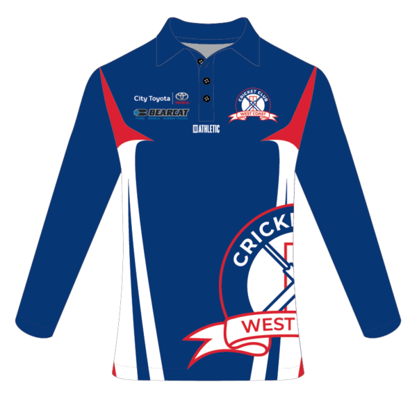 West Coast Cricket Club - Blue Playing Shirt L/S