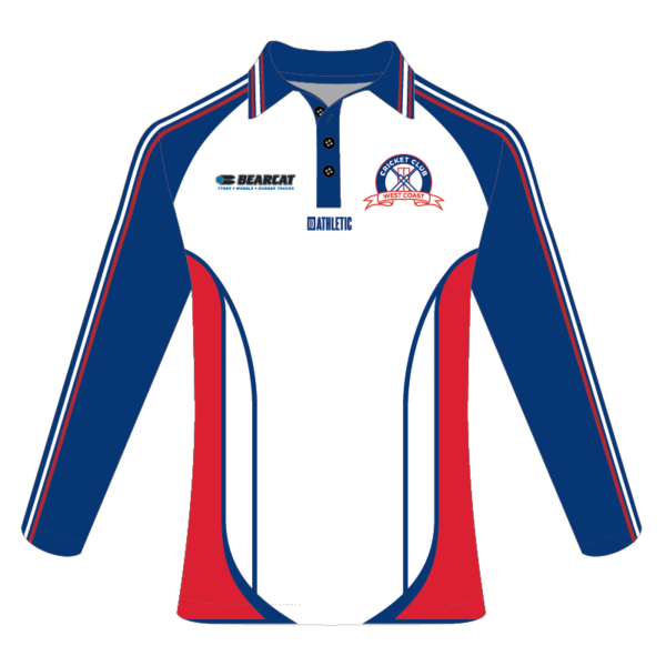 West Coast Cricket Club - White Playing Shirt L/S