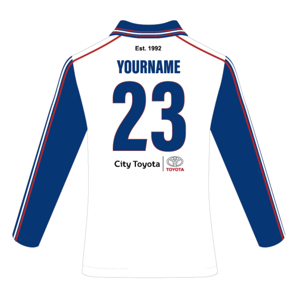 West Coast Cricket Club - White Playing Shirt L/S - Image 2