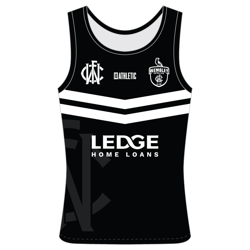 Wembley AFC Training Singlets (BLACK)