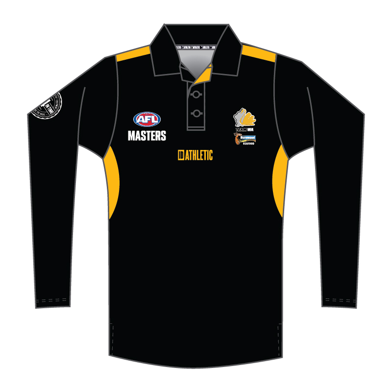 AFL Masters WA Cut & Sub Long Sleeve Polos - Mens and Womens