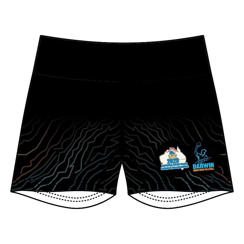 Darwin Indoor Beach Volleyball Womens Boyleg Shorts - Image 3