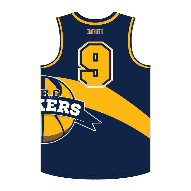 MBC Lakers Unisex Youth/Adults Reversible Basketball Singlet - Image 4