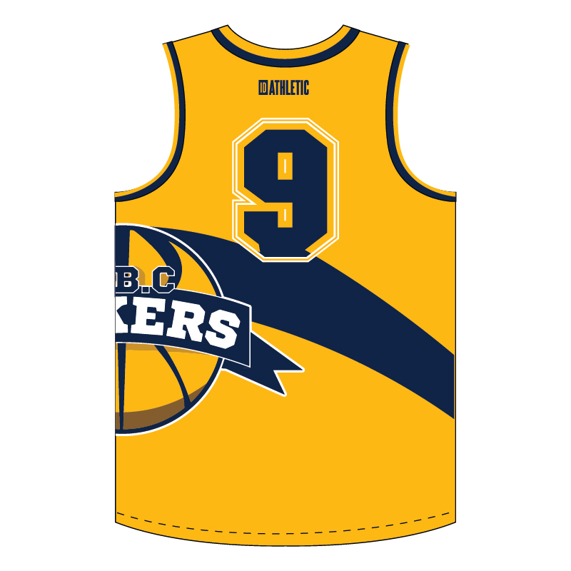 MBC Lakers Unisex Youth/Adults Reversible Basketball Singlet - Image 2