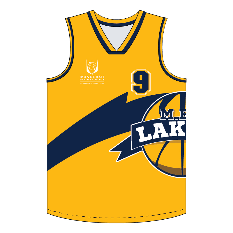 MBC Lakers Unisex Youth/Adults Reversible Basketball Singlet