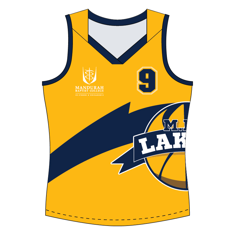 MBC Lakers Womens Reversible Basketball Singlet