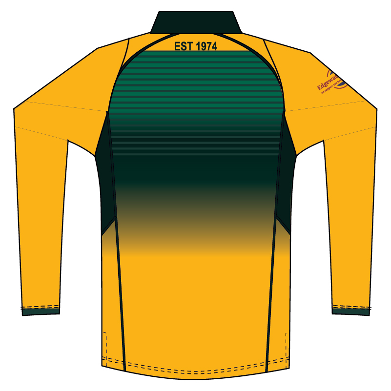 Wanneroo Cricket Club Men's Gold Playing Polo - Long Sleeve - Image 2