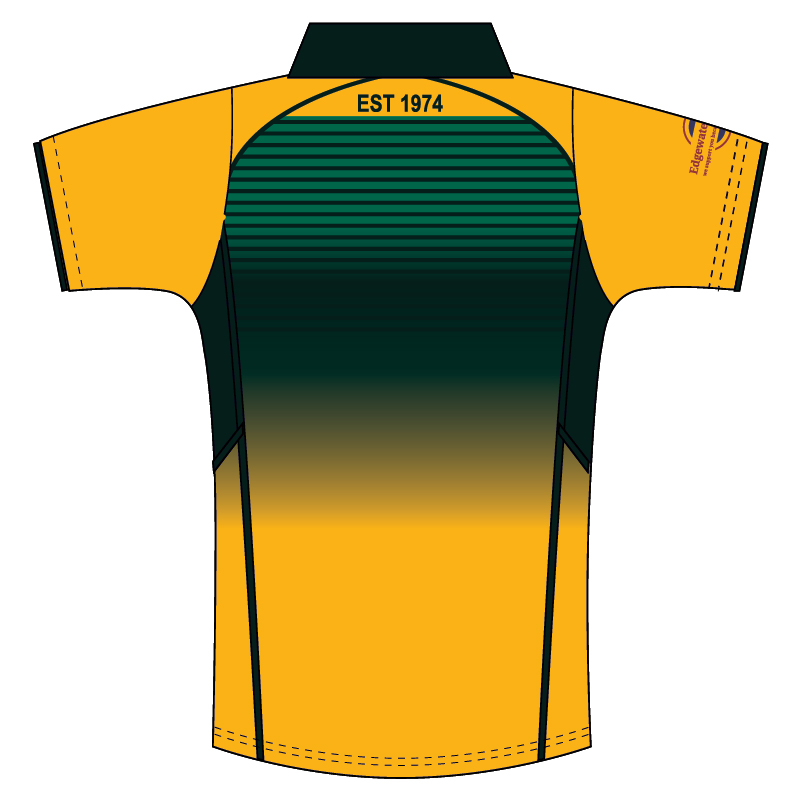 Wanneroo Cricket Club Men's Gold Playing Polo - Short Sleeve - Image 2