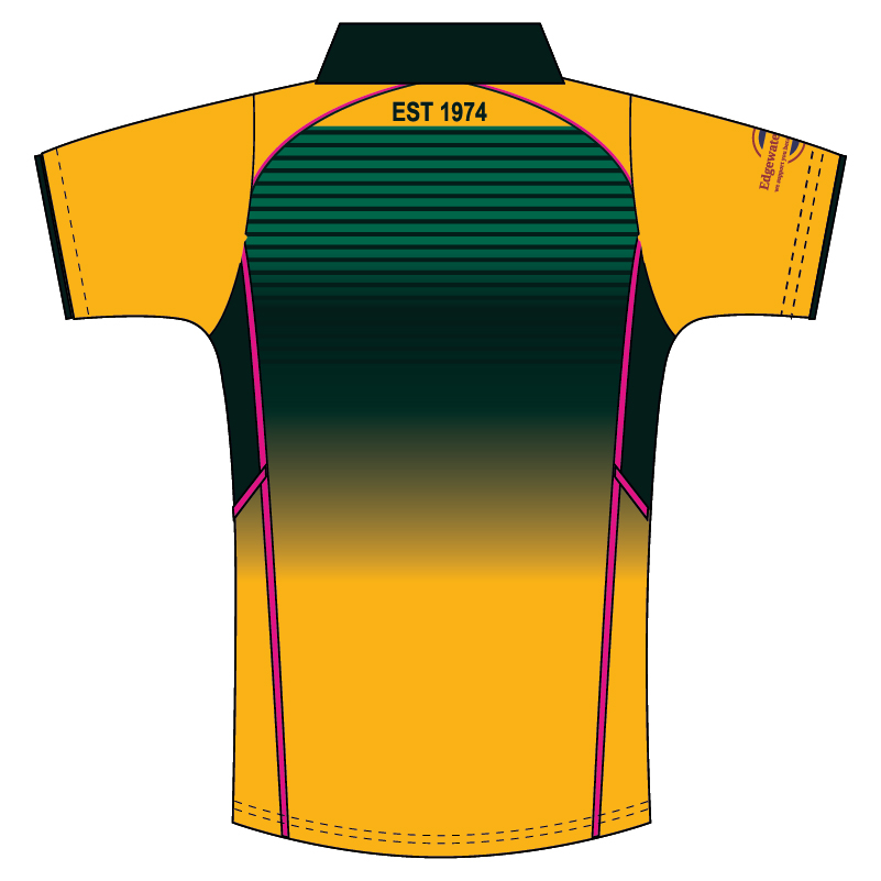 Wanneroo Cricket Club Ladies Gold Playing Polo - Short Sleeve - Image 2